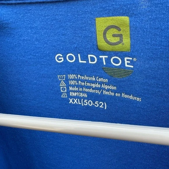 Gold Toe Classic Blue Men's Short Sleeve Tee - Picture 2 of 3